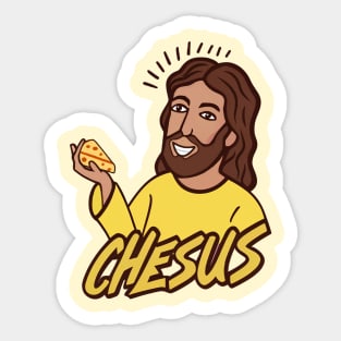 Jesus is now chesus funny Sticker